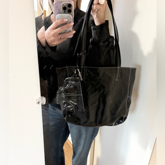 Latico Leather Spencer Black Tote - Picture 2 of 9